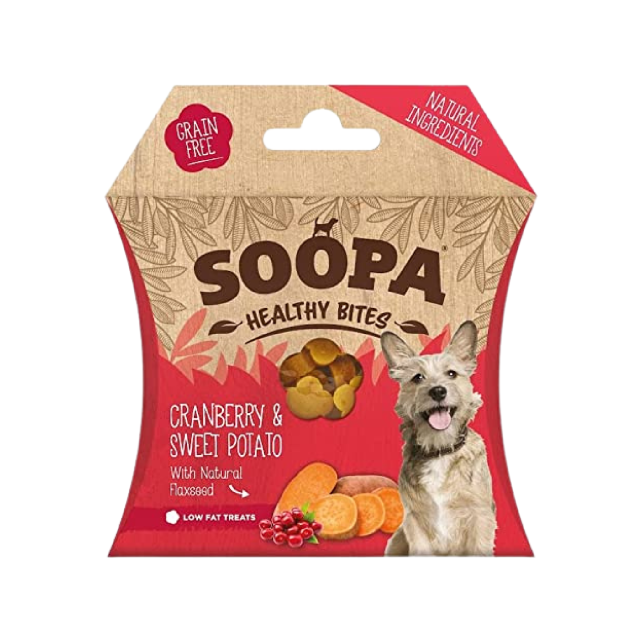 Soopa Cranberry and Sweet Potato Dog Treats 50g muthapuppa