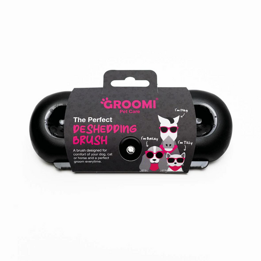 The Groomi Deshedding Tool 2.0, New & Improved Deshedding Brush For Dogs, Cats & Horses