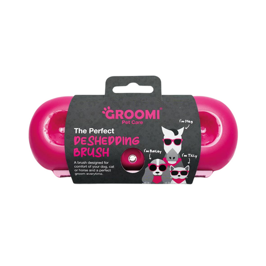 The Groomi Deshedding Tool 2.0, New & Improved Deshedding Brush For Dogs, Cats & Horses