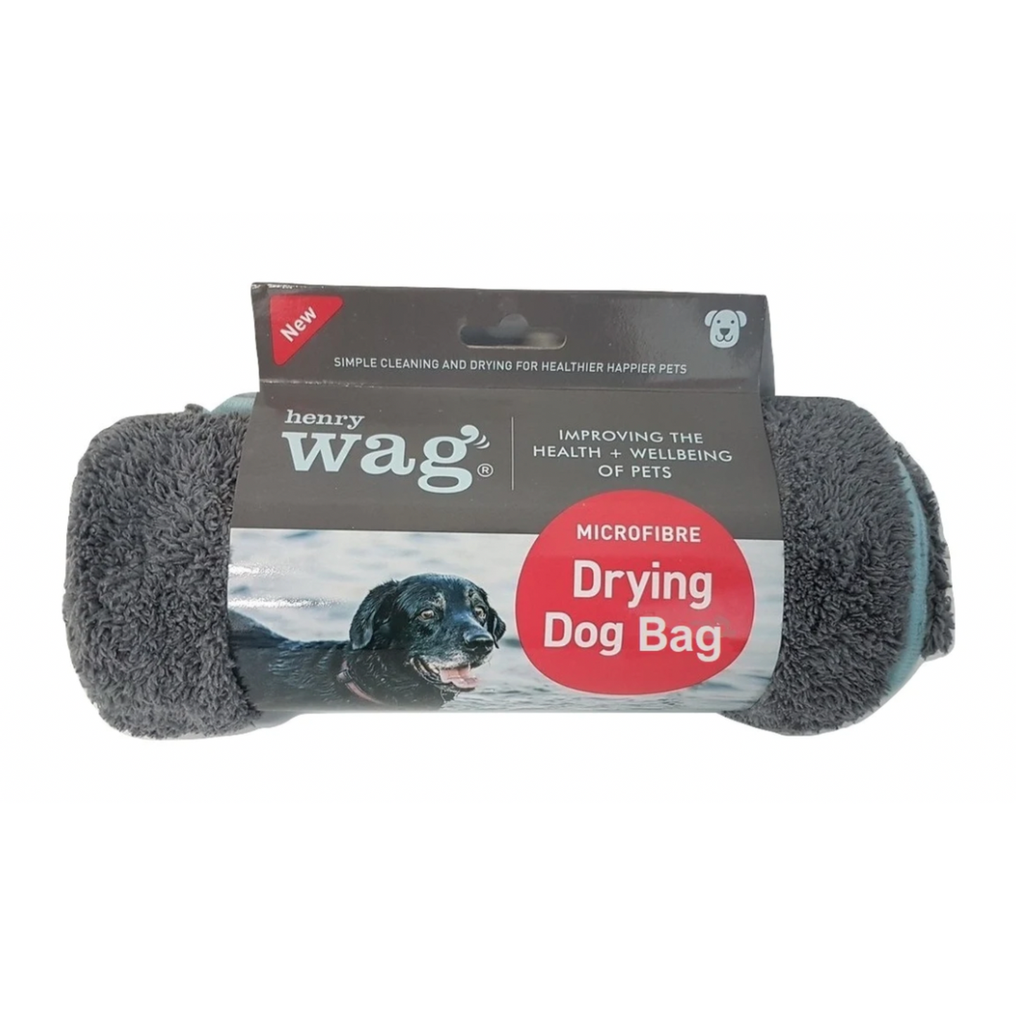 Henry Wag Microfibre Dog Drying Bag, Available in Small & Medium